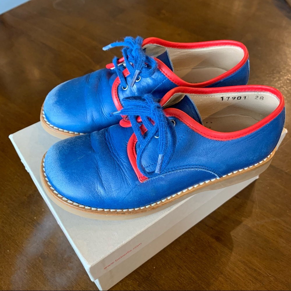 Beberlis 17901 Boy Dress Shoes Blue Eur 28 Casual Saddle Oxfords